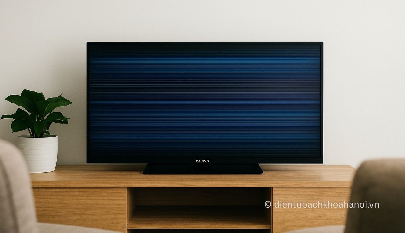Tivi Sony bị lỗi kẻ sọc ngang