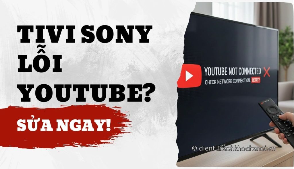 cách sửa lỗi không vào được youtube trên tivi sony